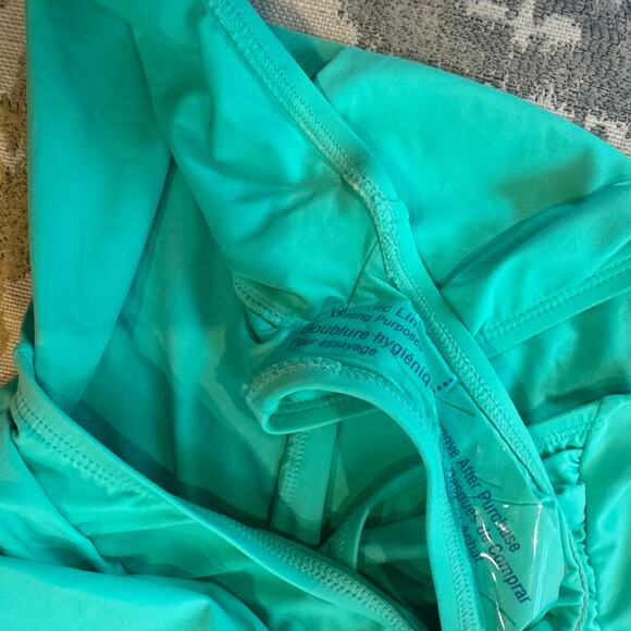 La Blanca Island Goddess Lingerie One Piece Swimsuit Seafoam Size 16 NWT - Picture 11 of 11